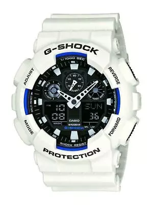 New In A Box Casio G-Shock White Black & Blue GA100B-7A • $108.50