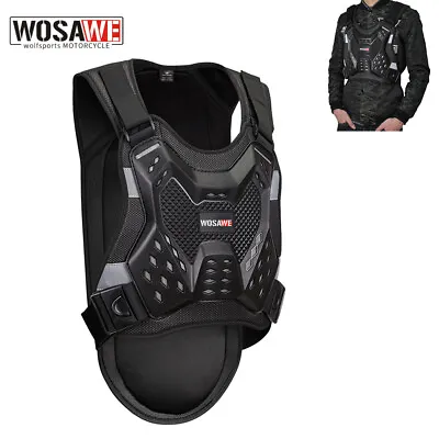 WOSAWE Motorcycle Ski Spine Chest Protector Armor Vest Off-Road Racing Body Gear • $51.99