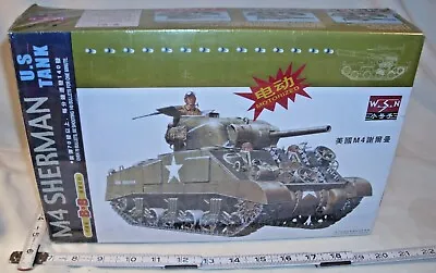 Wasan Wsn M4 Sherman Us Tank Motorized Model Kit 1/35 New Sealed 05502 • $99.99