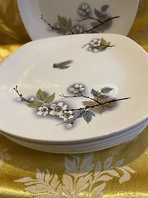 Midwinter Stylecraft Fashion Shape Orchard Blossom Dinner Plates X 7 22cm X 22cm • £20