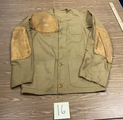 Vintage 40s Hunting Jacket Game Trap Club Shooting 10-X Mfg. USA Size 38 • $29.99