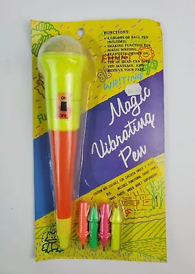 Vintage Magic Vibrating Writing Ink Pen Battery Operated New In Package 1992 • $24.99