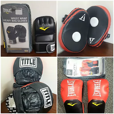 4 PAIR Of BOXING GLOVES..EVERLAST..TITLE..MMA..UFC..TRAINING EQUIPMENT..DEAL! • $129