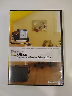 Microsoft Office Student And Teacher Edition 2003 With Product Key • $6.99