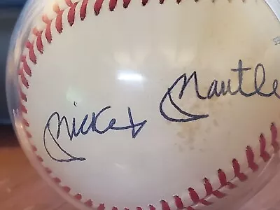 Mickey Mantle Joe Dimaggio Reggie Jackson And Dan Mattingly Signed Baseball • $127.50