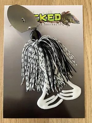 WHACKED LURES AUS ~ 1/2oz TOAD CHATTERBAIT ~ PEPPERED WHITE • $12.99