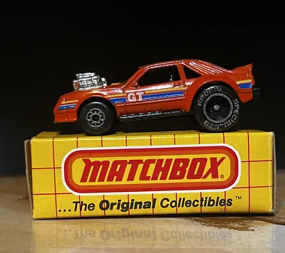 1983 Matchbox Superfast MB 74 Mustang GT Orange With Box - VG ++ • $19