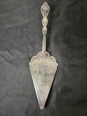 Vintage International Silver Korea - Silverplate Cake Pie Server 11.75” Flowers • $9.99