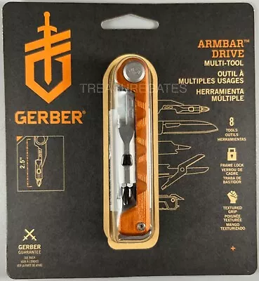 Gerber Armbar Drive 8 Function Multi Tool EDC CAMP HUNT FISHSURVIVAL Orange • $28.09