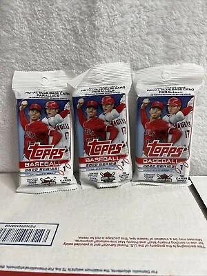 2022 TOPPS SERIES 1 BASEBALL FAT PACKS ( 3 PACK LOT ) 36 Cards Each • $24