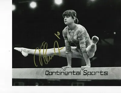 Perfect 10 Gymnast Nadia Comaneci Signed Black & White 8x10 • $49.99