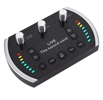 Intelligent Voice Control Voice Changer Live Sound Card Microphone • $25