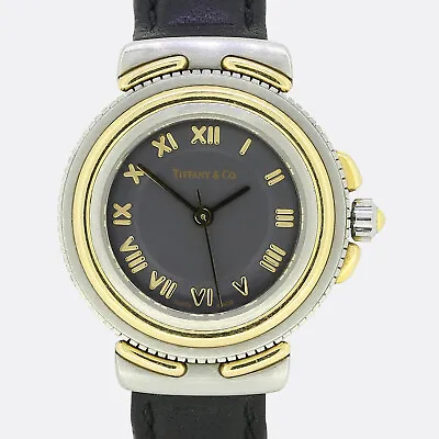 Tiffany & Co. Atlas Ladies Wristwatch - 18ct Yellow Gold & Stainless Steel • £1425