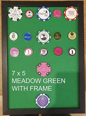 £24.99 • Buy Magnetic Golf Ball Marker Display Frame A4 Up To 35 Markers - Poker And Regular!