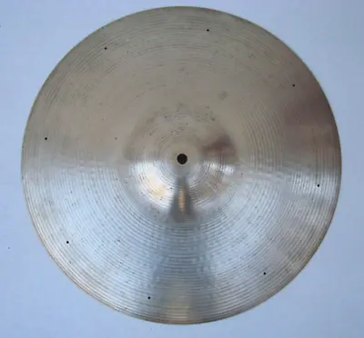 Vintage Avedis Zildjian 18 Crash Cymbal. 1506 Grams. Factory Drilled For Rivets. • $120