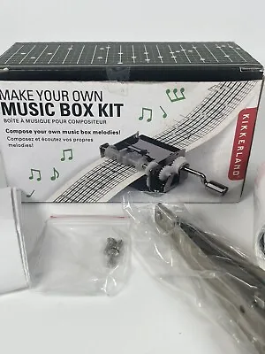Kikkerland Mechanical Music Box Set 1200 DIY Kit Customizable Songs • $24