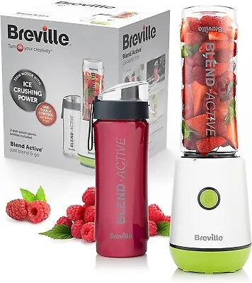 Breville Blend Active Personal Blender Smoothie Maker 2x600ml Bottles - VBL246 • £19.94