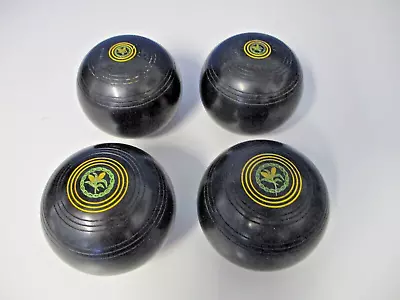 HENSELITE Super-Grip Lawn Bowls Size 1 - Corn Cobs Motif VG Used • $120