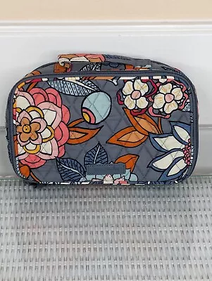 Vera Bradley Small Travel Cosmetic Makeup Bag Tropical Floral Clean • $8.99