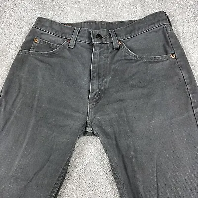 Levis 607 Jeans Mens 29x31 Orange Tab Gray Light Black Distressed Japan Vintage • $49.99