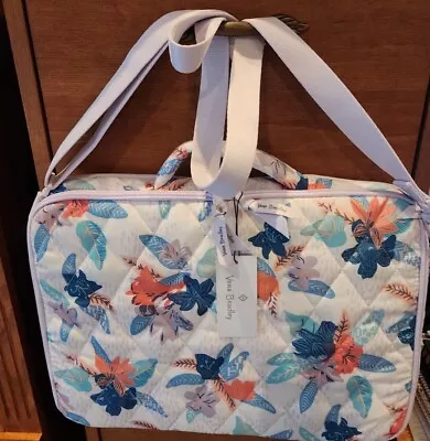 Vera Bradley Ultralight Laptop Workstation Crossbody Tropical Floral NWT • $40