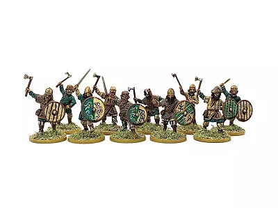 ICELANDIC VIKING WARRIORS 10 28mm Painted Historical Wargame DARK AGE SAGA • £45