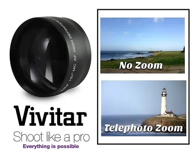 New Pro HD 2.2x Telephoto Lens For Canon 55-250mm Lens • $16.95