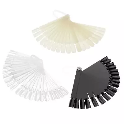 24 PCS False Nail Display Nail Art Fan Wheel Polish Practice Sample Swatches • £2.99