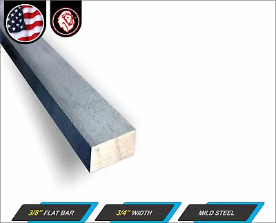 3/8  X 3/4  Steel Flat Bar - Flat Metal Stock - Mild Steel - 11  Inch Long • $5.75