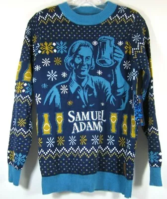 Tipsy Elves Sam Adams Beer Ugly Christmas Sweater Light-Up NEW Samuel • $24.99