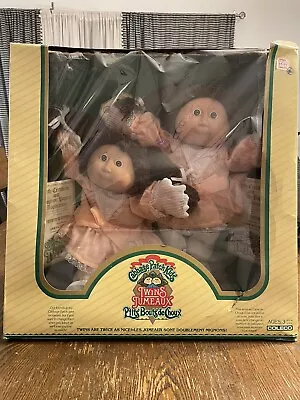 Cabbage Patch Kids Twins Jumeaux 1984 Coleco Canada French Alina And Greta NIB • $215