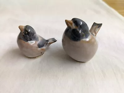 Vtg. Dissing Keramik Denmark Birds Pair: Blue/gray. • $25