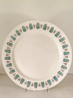 Metlox Poppytail Navajo Mid Century Atomic Chop Plate 12  • $10