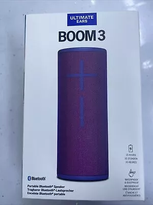 Ultimate Ears Boom 3 Portable Bluetooth Speaker Ultraviolet Purple • £130