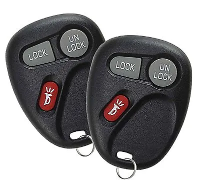 Best 2 Replacement Keyless Entry Remote 3 Button Key Fob For GMC Truck SUV BLACK • $69.86