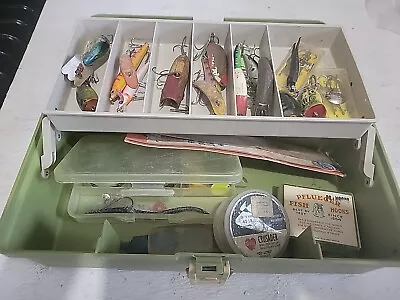 Plano Fishing Tackle Box 5410 Hula Full Of Vintage Lures Tackle Rapala Etc. • $1