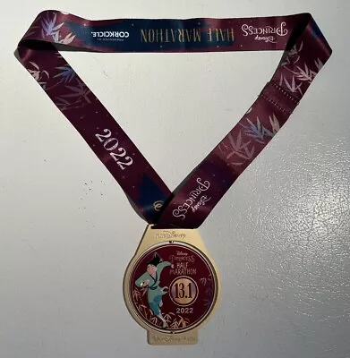 2022 RunDisney Princess Half Marathon Weekend Mulan 13.1 Medal LR Pin • $14.99