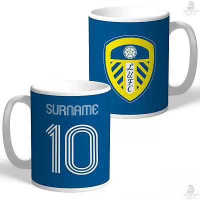£16.99 • Buy Leeds United Mug Personalised Cup LUFC Crest Name Customised Football Fan Gift 