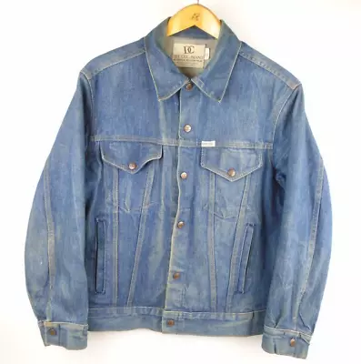 Vintage Dee Cee Denim Chore Jacket Coat Size 44 Blue Jean Medium Made In USA • $21.91