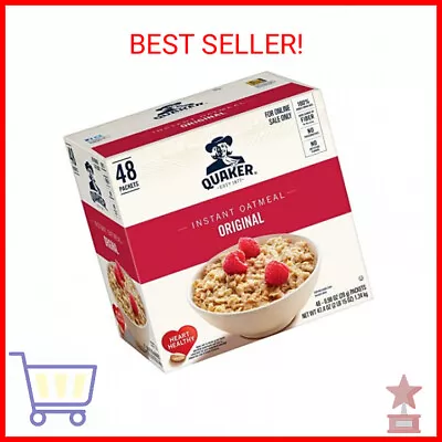 Quaker Instant Oatmeal Original Individual Packets 0.98 Ounce  48 Count • $25.84