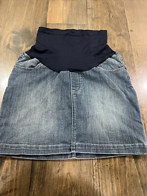 Motherhood Maternity Jean Mini Skirt Size Small • £14.48