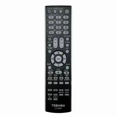 New CT-8022 For Toshiba LCD TV HDTV DVD Remote Control CT-90374 32DB833 42DB833 • £8.90