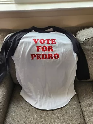 Napoleon Dynamite Vote For Pedro Baseball Shirt Size XL • $25