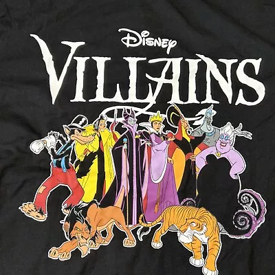 Disney Villains Graphic T-Shirt Black Size Small S Maleficent • $11.25