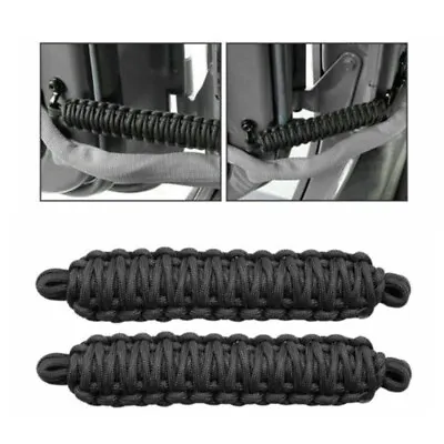 Reliable Replacement Door Check Straps For Jeep Wrangler YJ CJ TJ JK Black • £13.15