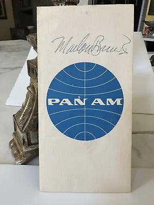 Marlon Brando Signed Pan Am Plane Ticket With JSA LOA • $3000