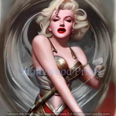 Marilyn Monroe   10x10”   Professional Printed Fantasy Warrior Photo • $9.33
