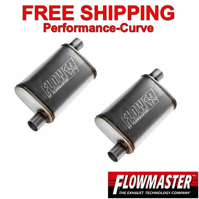 2.5  O/O Performance Exhaust Muffler Pair Flowmaster FlowFX - 71236 • $102.40