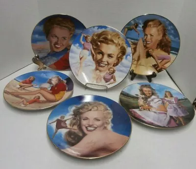 Remembering Norma Jeane Hamilton Collection Marilyn Monroe Plates Set Of 6 -s10e • $24