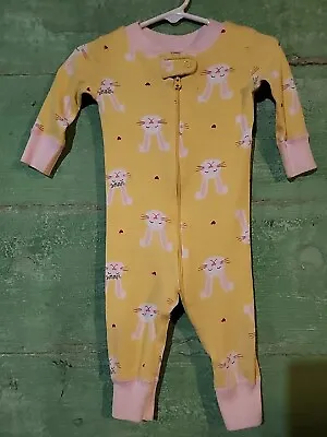 Hanna Andersson Pajamas Baby Girl Size 60 6-9 Months Easter Bunny • $14.99